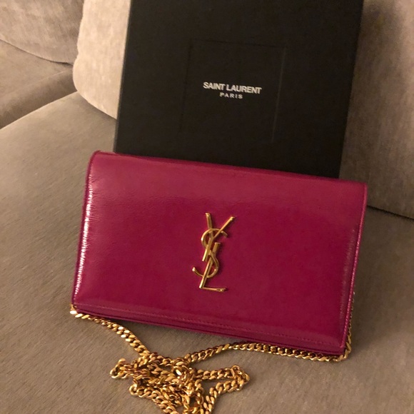 YSL hot pink clutch - Picture 2 of 4